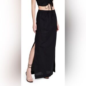 Something Navy Classic Black Maxi Skirt